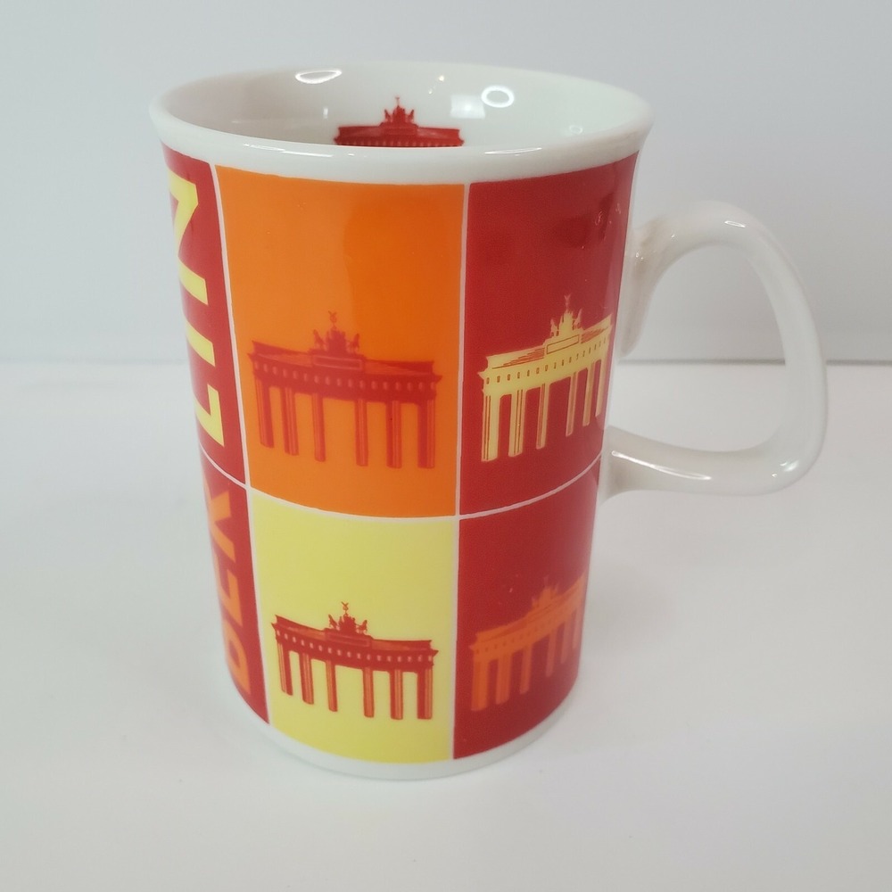 Studio Berlin Design Berlin Coffee Tea Mug Cup Red Orange Yellow